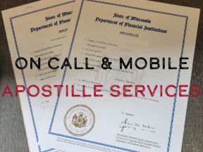 Wisconsin Apostille Services Available - On Call & Mobile Notary & Loan Signing Services - Near You